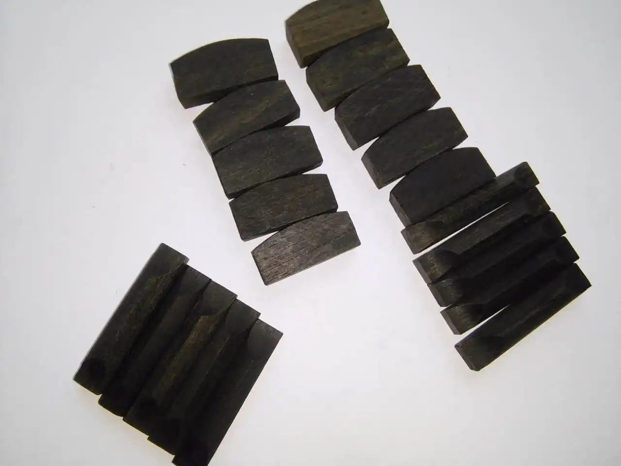 10 Sets Ebony Violin Saddles and Nuts 4/4 Fiddle Parts