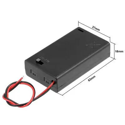 4.5 V Caixa de Bateria Caixa de Armazenamento 3x1.5 V AAA com Tampa 5 pcs