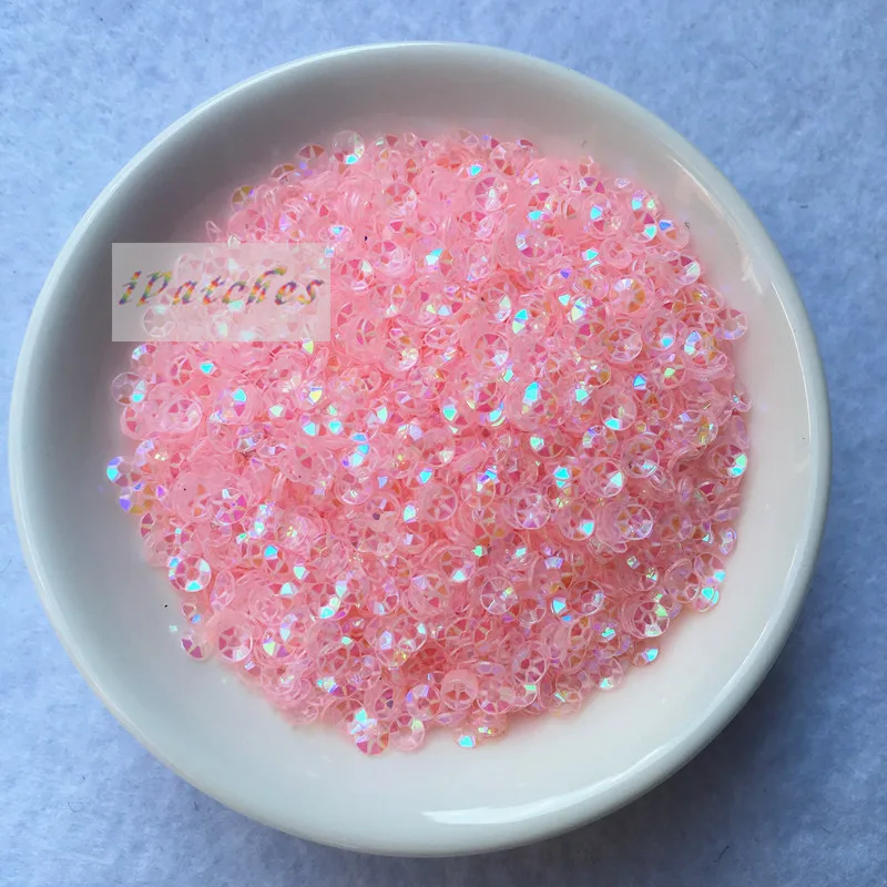 3000pcs(10gram) 3mm Crystal Pink Purple Deep Cup Sequins Paillette Sewing Embellishment Findings Women Diy Accessories for wed