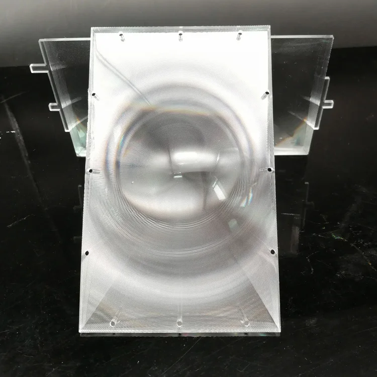 2pcs/set rectangle optical PMMA plastic fresnel lens with HD  4 inch professional diy projector kit lens