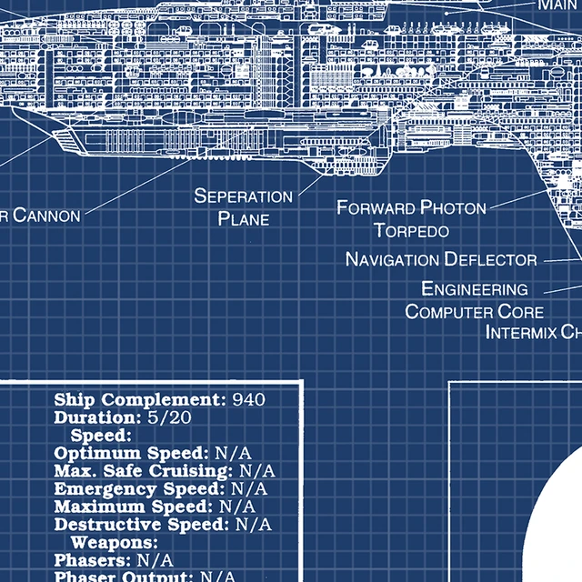 S Enterprise ncc-1701-dブループリントのポスターとプリント,子供用スタープリントの絵画,家の芸術的な装飾 - AliExpress