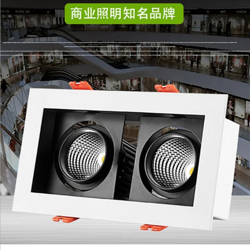 

10pcs DHL Free Shipping Double Head 10W 2x10W LED lighting COB downlight Dimmable LED Ceiling light Spot Light Lamp