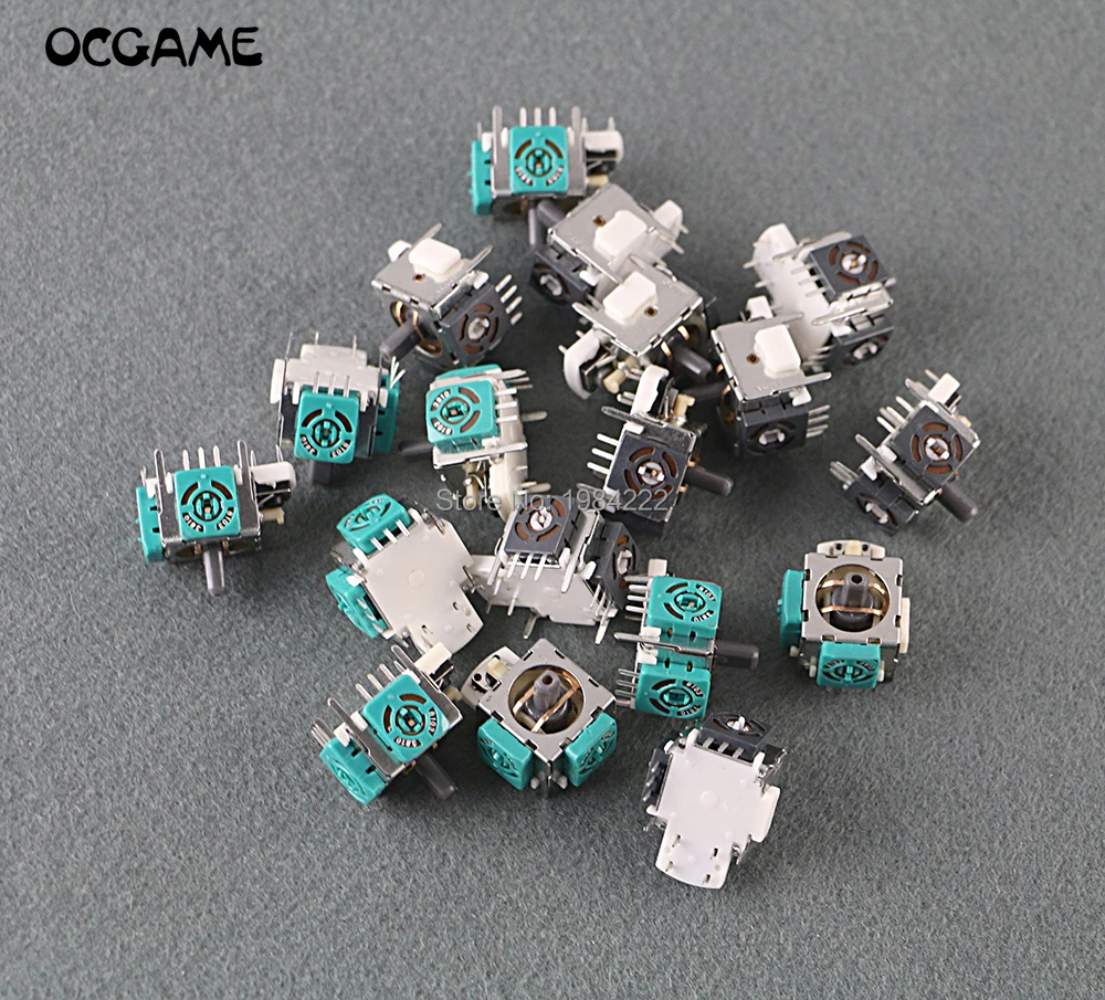 OCGAME استبدال 3D المقود التناظرية التناظرية Thumbstick ل PS2 Xbox 360 ALPS تحكم 30 قطعة/الوحدة