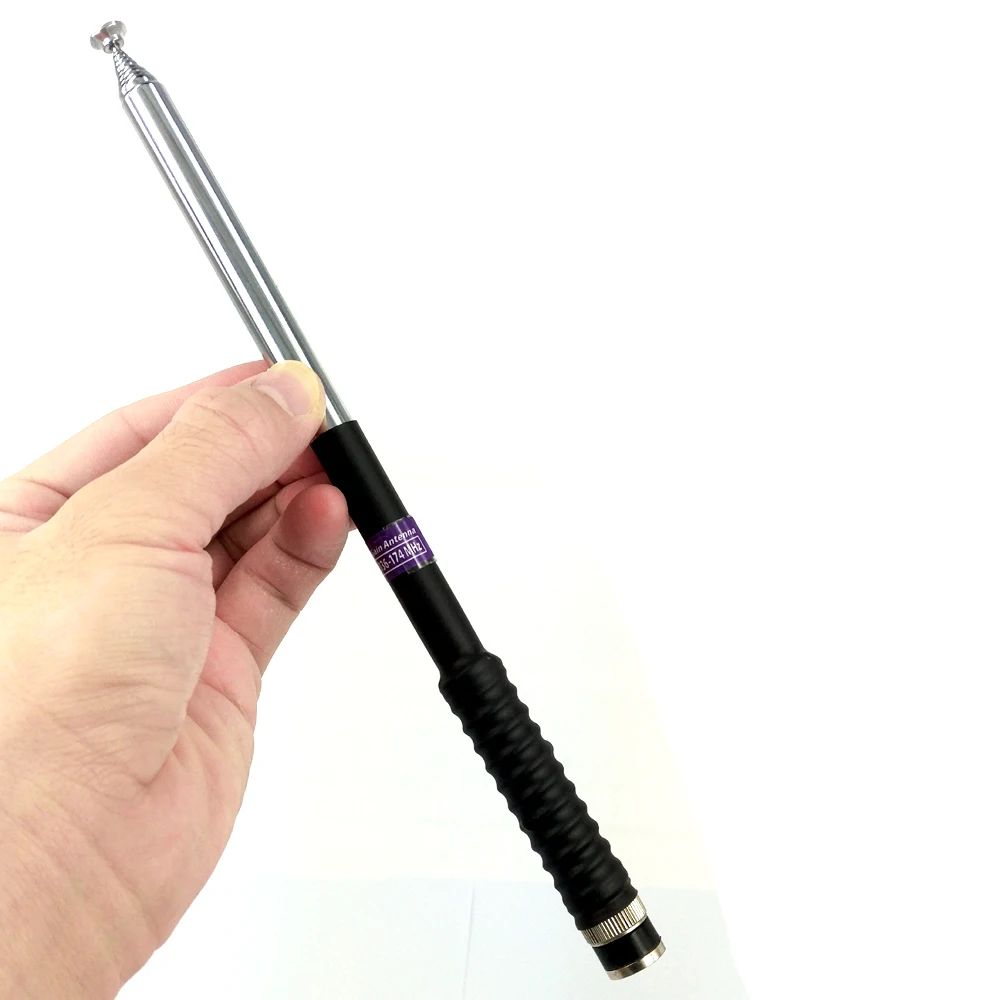 Gain Telescopic BNC Antenna for ICOM V8 V80 IC-V82 IC-U82 Kenwood TK310 Walkie Talkie Two Way Radio VHF 136-174MHz FP10120