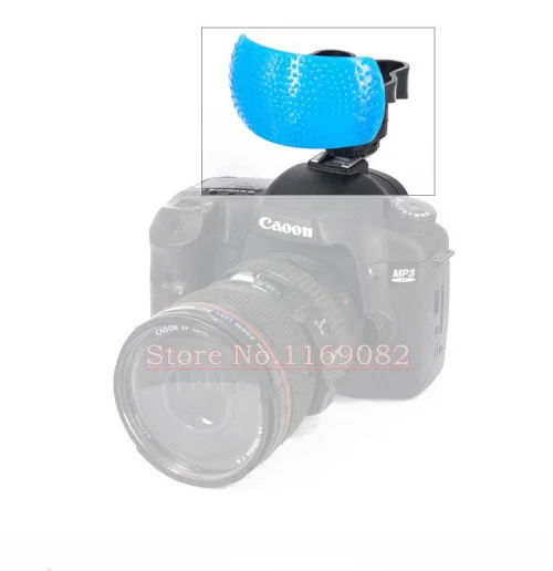 2in1 Universal Flash Diffuser Silver/white Reflector +3Color Pop up Flash Bounce Softbox For  580EX 430EX nIK&n SB600 SB800