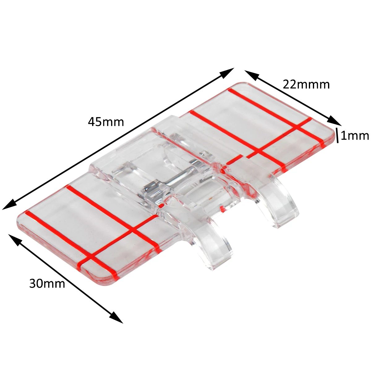 1pcs New Clear Plastic Parallel Stitch Foot Presser for Brother Sewing Machine