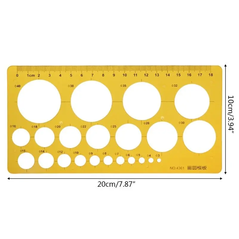 XRHYY Flow Chart Symbol Drafting Template Ruler Stencil Measuring Tool Student School Product Kit Lab&Scientific Supplies