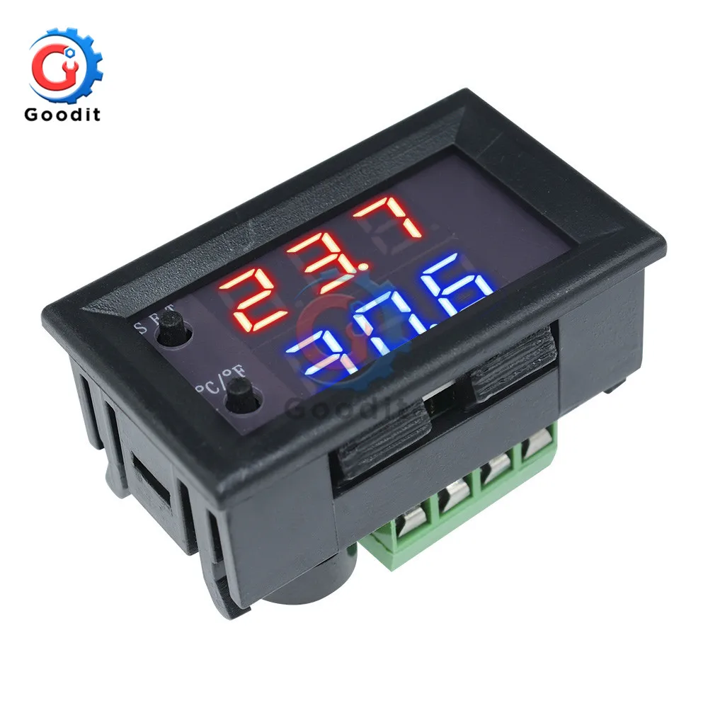 W1209WK W1209 WK W1219 DC 12V LED Digital Thermostat Temperature Control Thermometer Thermo Controller Switch Module +NTC Sensor