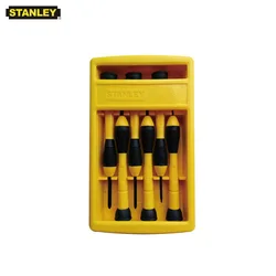 Stanley 6 pcs slotted phillips combination mini screwdriver kit multifunction 1.4mm 2.0mm 2.4mm 3.0mm #0 #1 small driver set