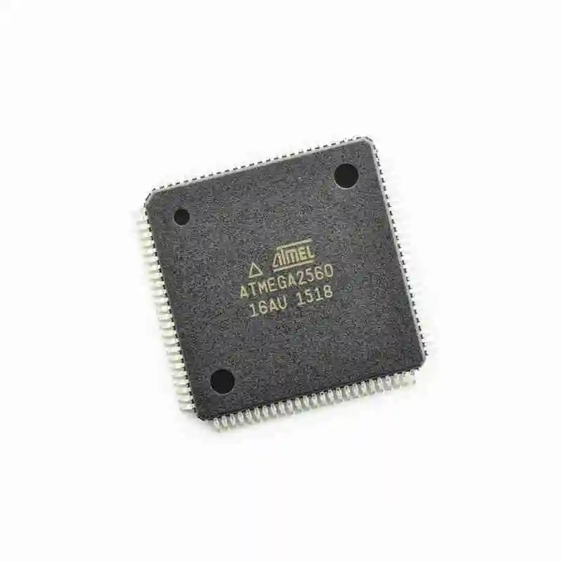 ATMEGA2560-16AU chip, 8 bit microcontroller, 256K flash memory, 5V LQFP-100, new original.