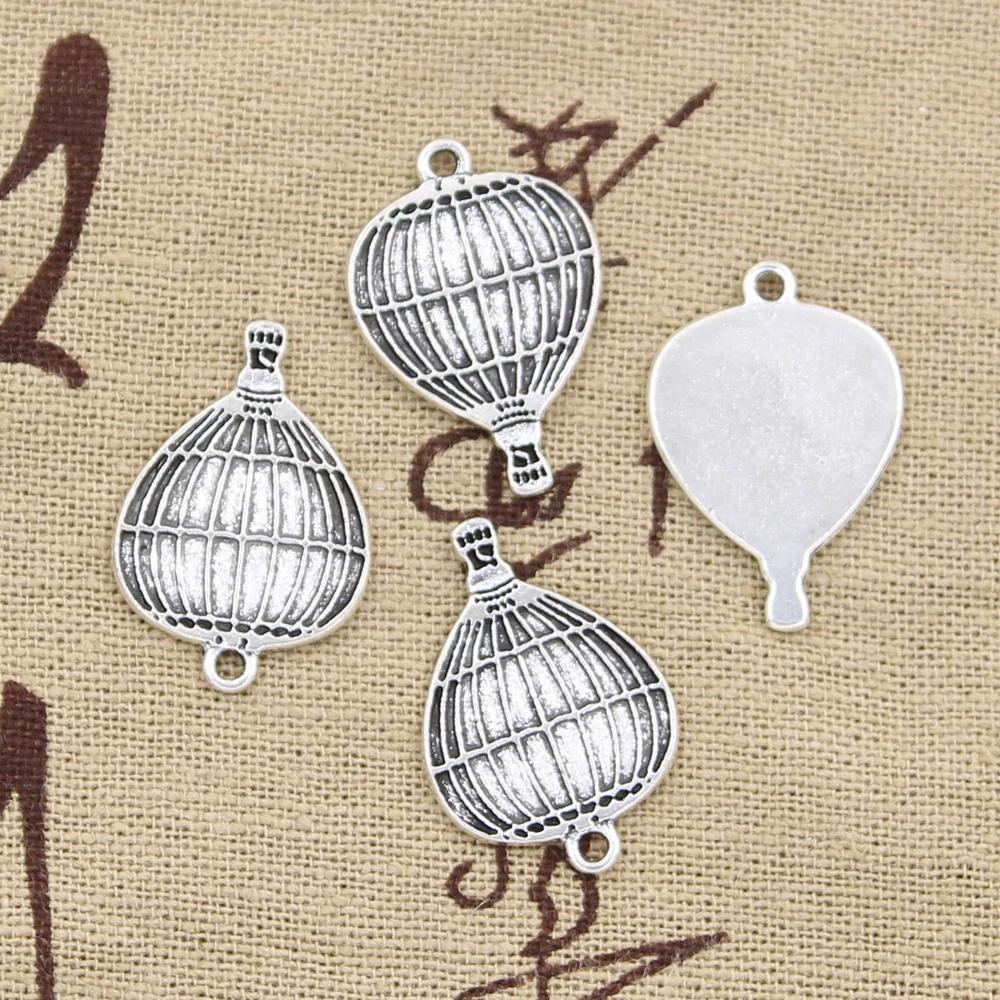 20pcs Charms Fire Balloon 24x16mm Handmade Pendant Making fit,Vintage Tibetan Bronze Silver color,DIY For Bracelet Necklace