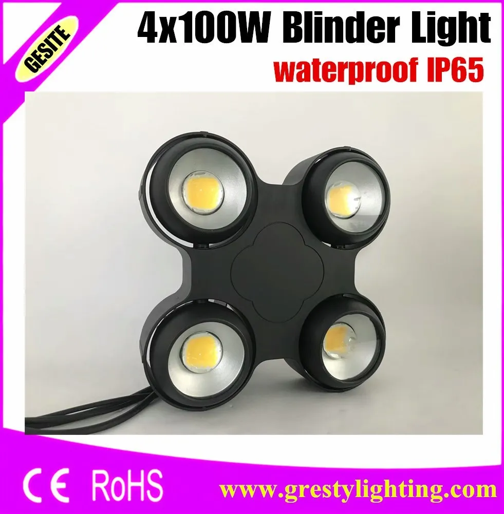 4PCS/LOT 4x100W IP65 blinder dmx led blinder waterproof led blinder light