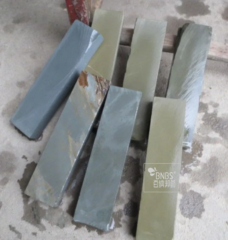 BNBS Incomplete Millstone Natural bluestone&pulstone Sharpeners stone terrazzo fine grinding 1500~2000# 200*50*25mm