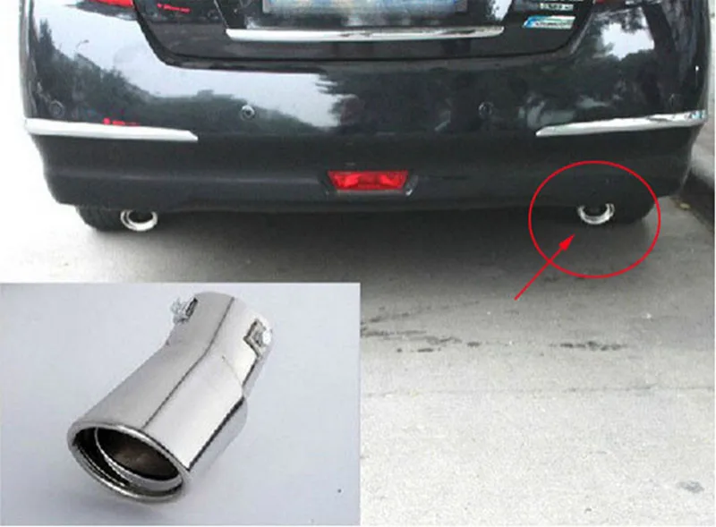 Stainless Steel Exhaust Muffler Decoration fit for Nissan Teana J32 2009 2010 2011 2012 2013 Car Styling Auto Accessories 2 Pcs