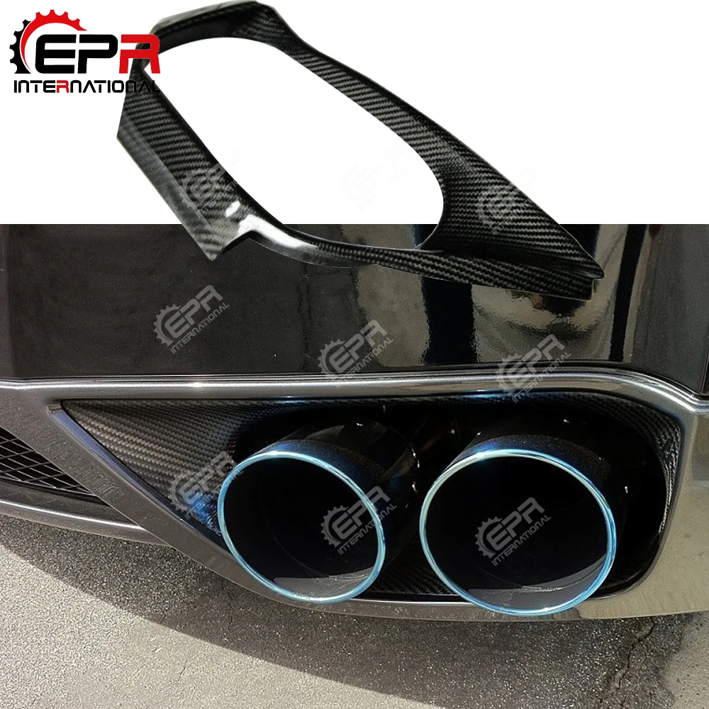 Car Tuning For Nissan R35 GTR OEM Style Carbon Fiber Exhaust Suround Glossy Finish Heatshield Cover Fibre Drift Racing Body Kit