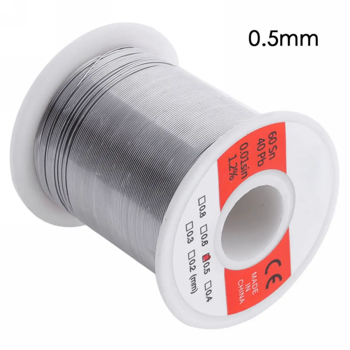 DIY 0.5mm Tin Lead Flux 1.2% 60/40 Rosin Core Solder Soldering Welding Wire Silver