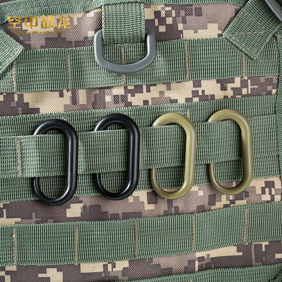 Outdoor multi-function plastic u-type buckle hanging hang buckle hook carabiner backpack hang buckle can be used with MOLLE syst