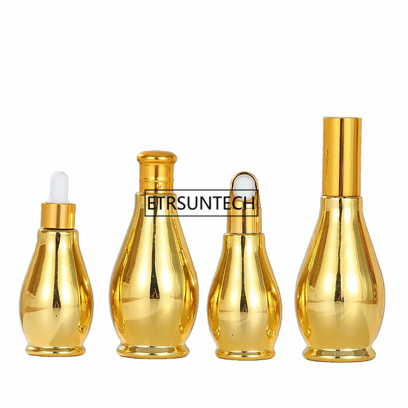 

20ml gold Gourd Oil Bottles, Essential Oil Glass Dropper Bottle, Perfume spray pump Bottle F2013