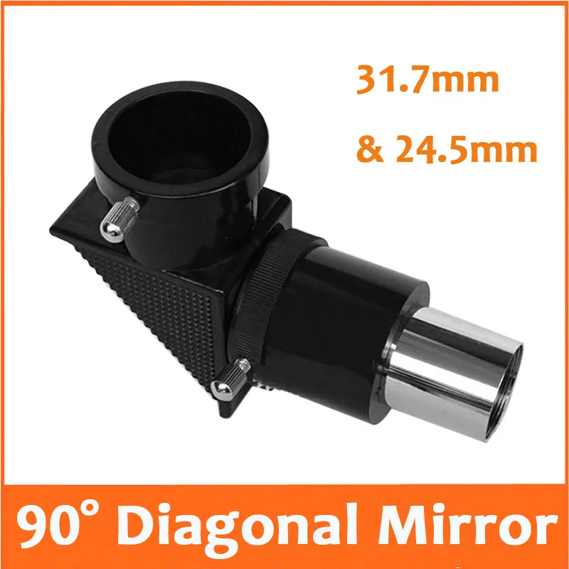 90 degree Erecting Prism Astronomical Telescope Eyepiece 1.25inches Zenith Diagonal Reflect Mirror for 31.7mm and 24.5mm