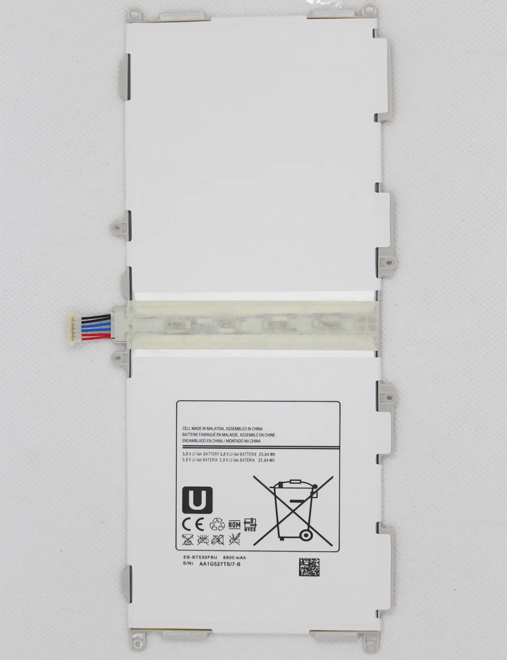 2pcs/lot Tab Battery EB-BT530FBU For Samsung GALAXY Tab4 SM-T530 T531 T535 T537 T533 T535 6800mAh Tablet EB BT530FBU Batteries