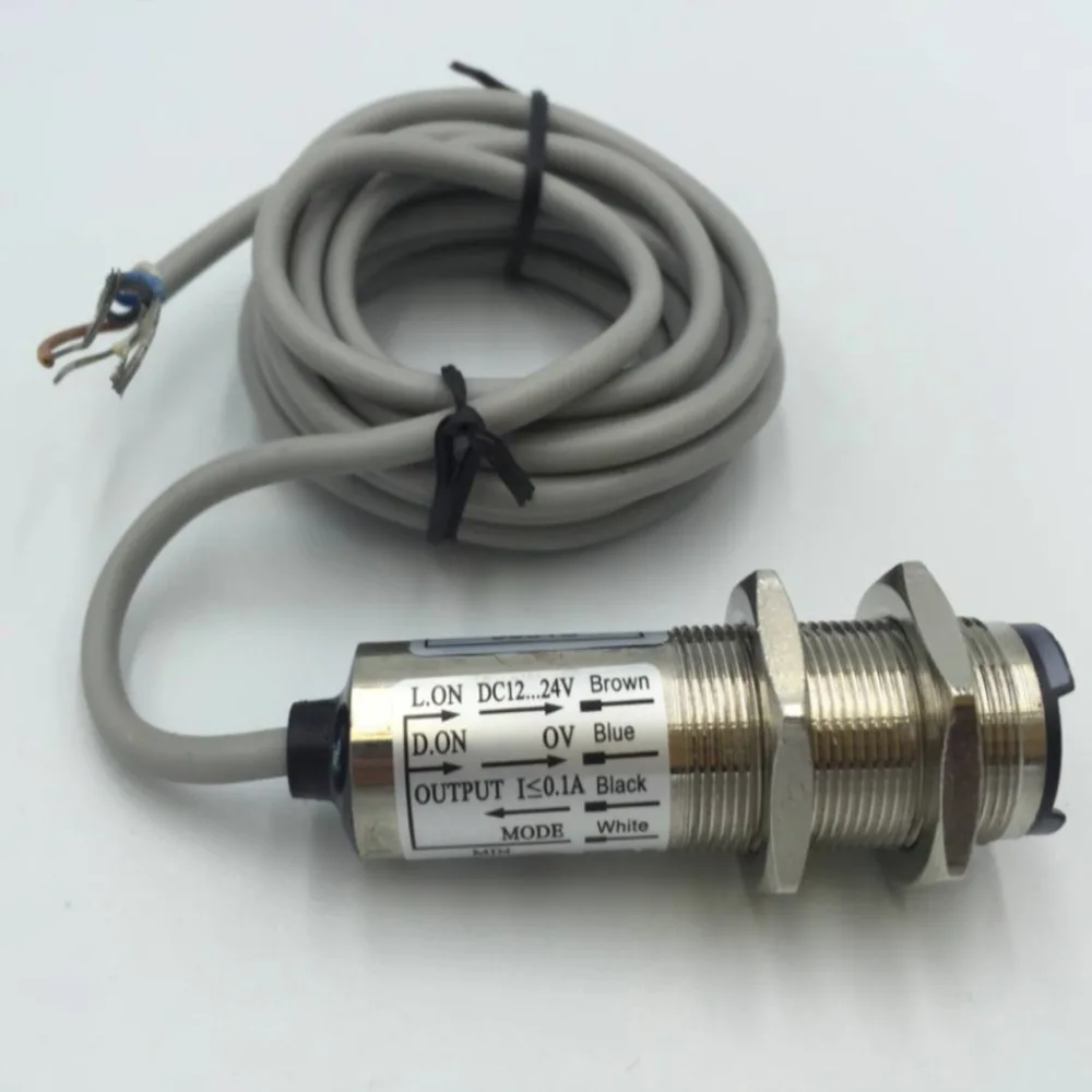 CDD-40N DC12V - 24V 40mA 4 fili tipo NPN NO + NC 10- 40cm rilevatore sensore interruttore di prossimità induttivo cilindrico cavo 1.2M