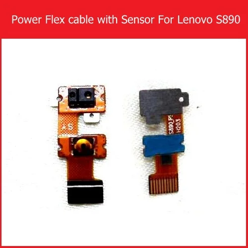 100% Genuine on/off Power button Flex cable For Lenovo s890 Proximity sensor flex cable FPC PCB phone accessory parts good test