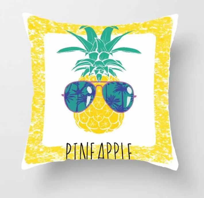 Cute cartoon Cushion Cover Velvet Pillow child Case For Sofa Office Car Home Pillowcase lattice watermelon