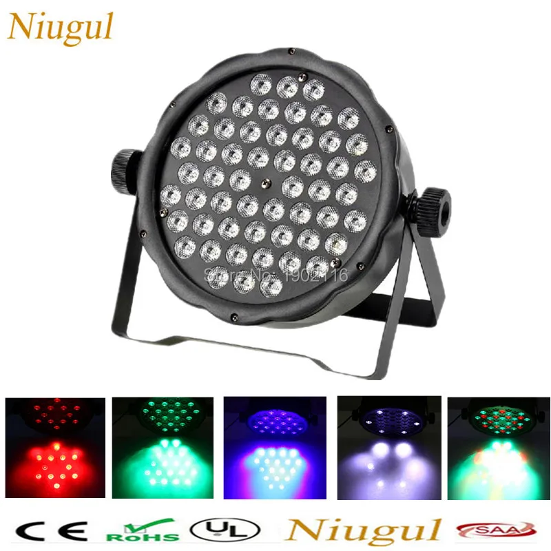 

Niugul 54X3W LED Par Light LED RGBW Wash Effect Disco Light DMX512 Stage Strobe Lights KTV Home Party DJ Equipment Free Shipping