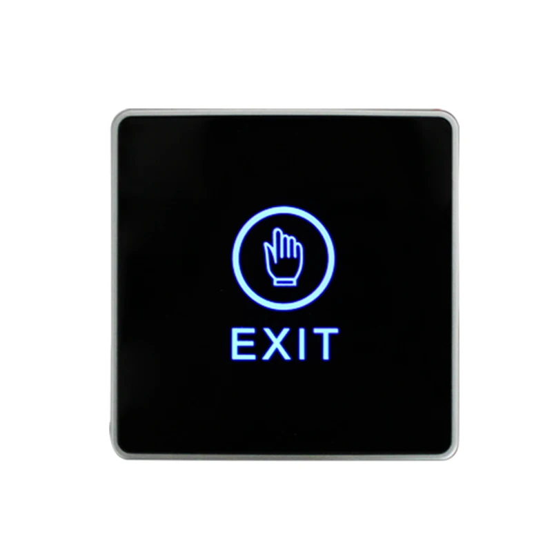 Backlight LED Touch Exit Button Wall Mount Exit Button Push Door Release Exit Button Switch For Access Control System