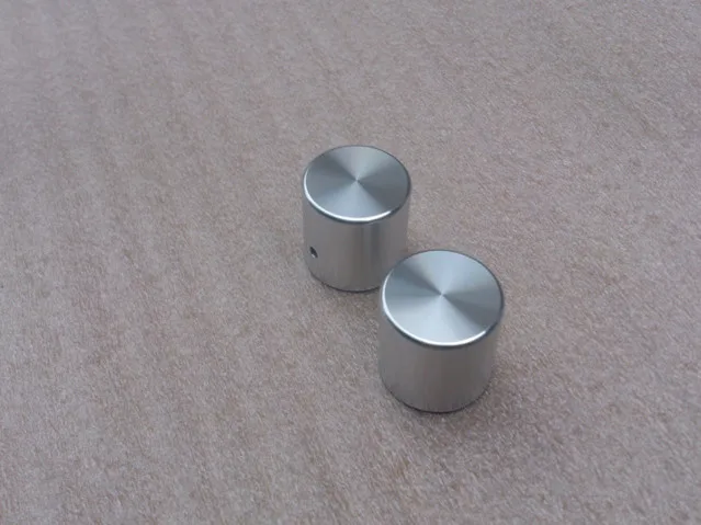 سريع الشحن 2 قطعة قطر 25 مللي متر ، ارتفاع 25 مللي متر المقبض/سبائك الألومنيوم الصلبة المقبض/مقياس الجهد المقبض HIFI ستيريو مكبر للصوت المقبض