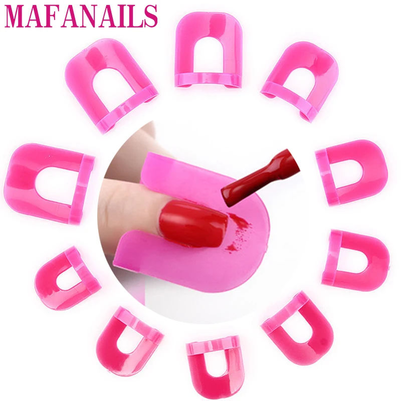 26PCS,Plastic Nail Forms Clip Nail Extension Edge Anti-Flooding Template Clip Sticker Tool Set Useful Sticker Tool Form H5001(2)