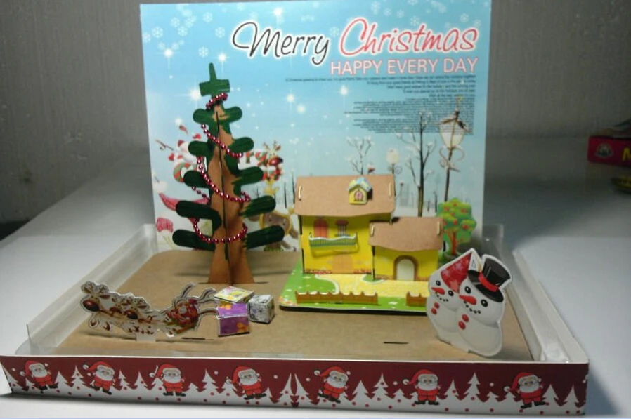 2019 25x19cm Multicolor Paper Grow Magical Christmas Home Box Tree Magic Growing Trees Discovery Kids Toys Science For Children