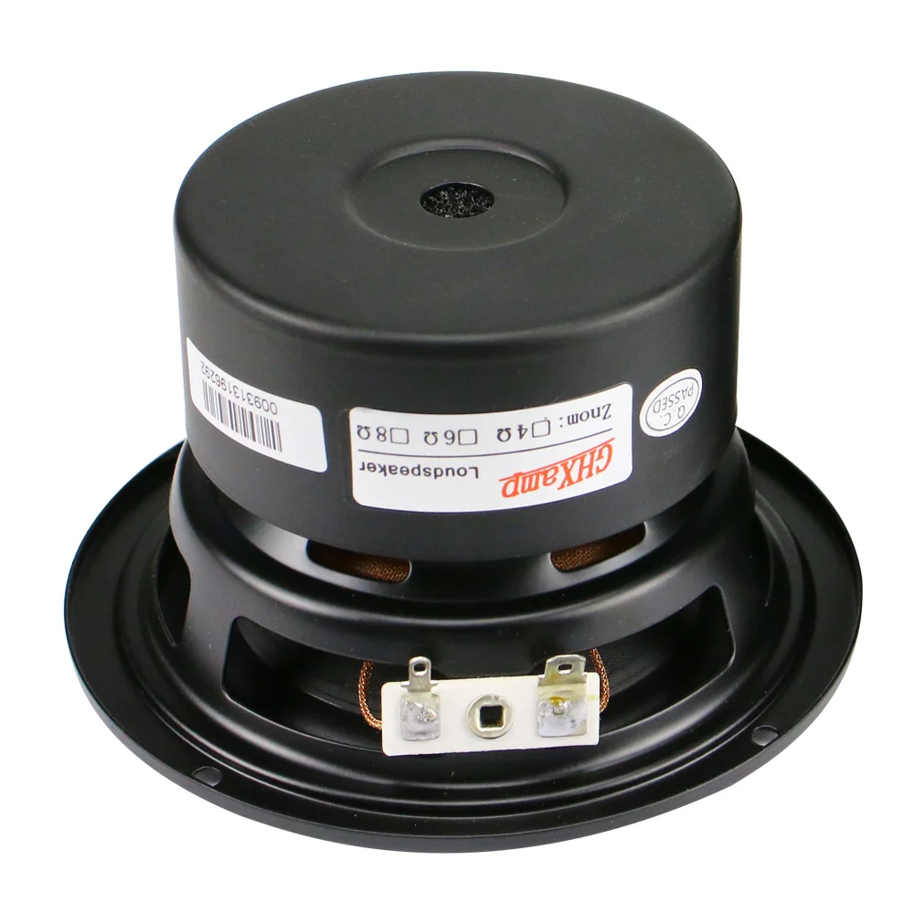 GHXAMP 4 Inch Woofer Subwoofer Speaker Unit 4ohm 40W Polymer Cap Long ...