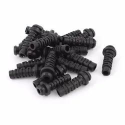 20pcs 27mmx7mmx4mm Micro Rubber Strain Relief Cord Boot Protector Cable Wire Sleeve Hose for Power Tool Cellphone Charger