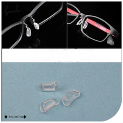 Lymouko Hot 5 Pairs/Lot Inserted Bayonet Silicone Eyeglasses Soft Nose Pads Glasses Massage Health Care Anti-Slip Nose Pad