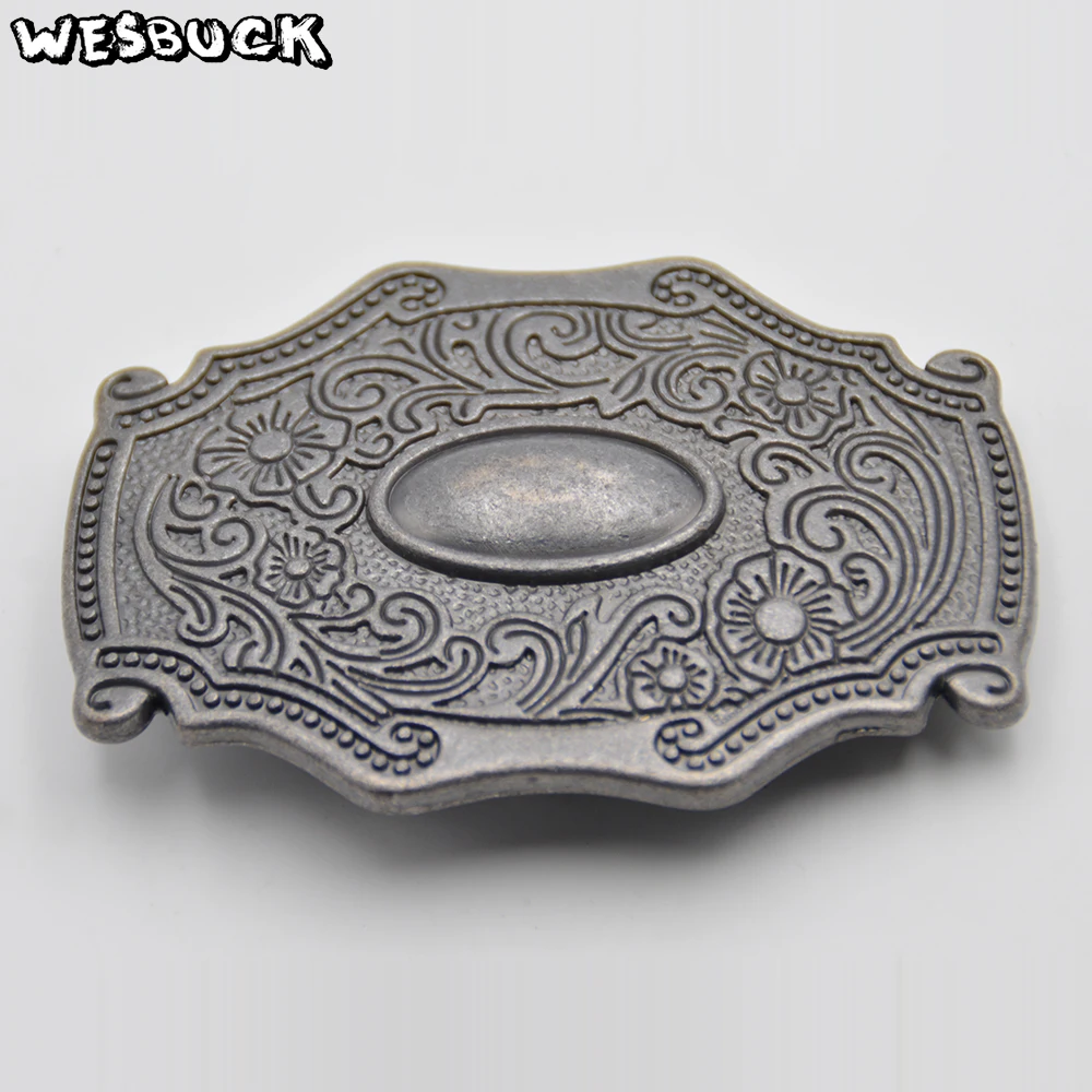 WesBuck Brand Hot Sale Belt Buckle Metal New Style Western Restoring ancient ways Men Women Belt Buckles With PU Belt