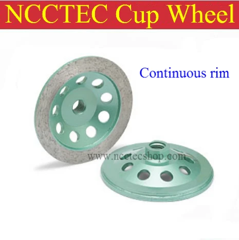 

4'' Continuous rim diamond grinding CUP wheel | 100mm granite marble grinding disc wheel | FREE fast air express shipping