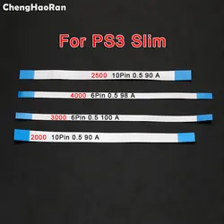 Sony PS3 Slim için ChengHaoRan 10 adet 2000 2500 3000 4000 güç anahtarı Flex kablo 6Pin 10Pin esnek düz şerit kablo