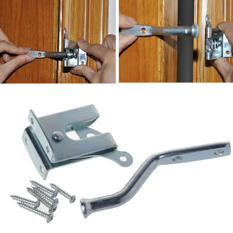 Electroplated Steel Auto Door Bolt Lock Hasp Latch for Garden Fence Pasture Farm