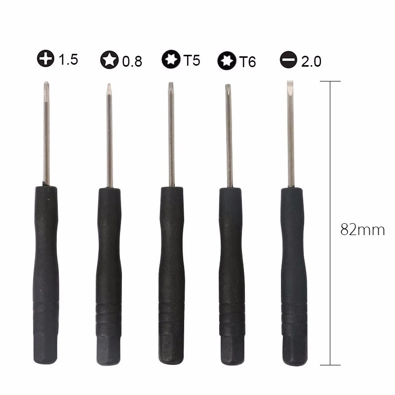 Herramientas de apertura 11 en 1 para reparación de teléfonos móviles, Kit de desmontaje para iPhone 4, 4s, 5, 5s, 6, 6s, juego de destornilladores