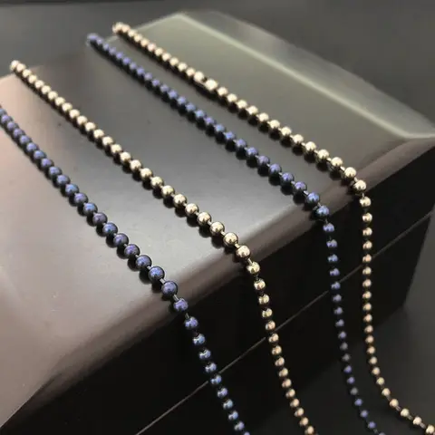 26-tums halsband i ren titan med kula, 3,0 mm diameter, hypoallergeniskt smycke för känslig hud 10 best sales titanhalsband - №3