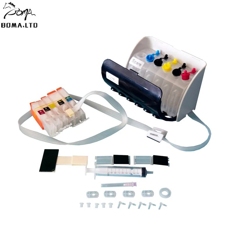 

boma.ltd 5Color PGI450 CLI451 Continuous Ink Supply System For Canon iP7240 MX924 MX724 IX6840 IX6540 MG 5440 5540 6640 MG5640