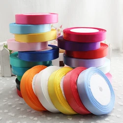 25 Yards 15mm Silk Satin Ribbons Rolls For  Embellish Ribbon Gift Wrapping Wedding Birthday Party Decoration Floral Craft Sewing