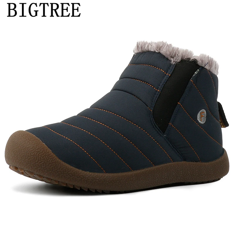 Śniegowce mężczyźni zimowe buty Unisex botki mężczyźni domowe kapcie trampki zimowe buty mężczyźni obuwie Slip On Big Size 48 Bona