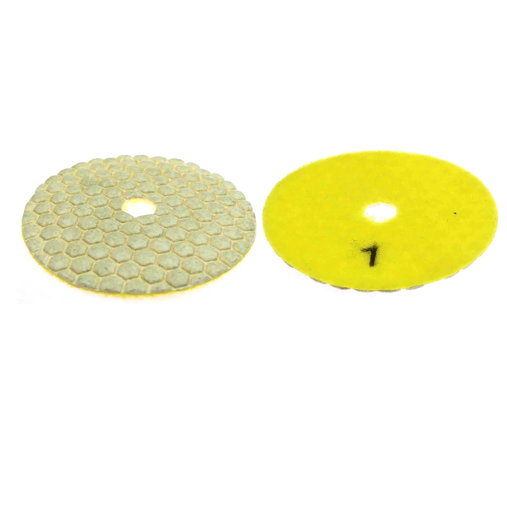 5 stuks 4 in. Flexibele Droog Slijpen Disc Quick Chnage Polijsten Pad voor Marmer Steen Beton Vloer Slijpen Air Sander Tool