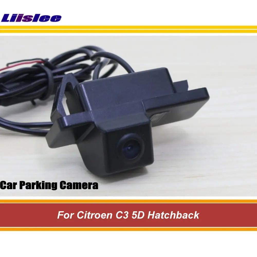 

For Citroen C3 5D Hatchback/Plurie Car Rear View Camera Back Auto Accessories HD CCD NTSC RAC Integrated Dash Cam Kit