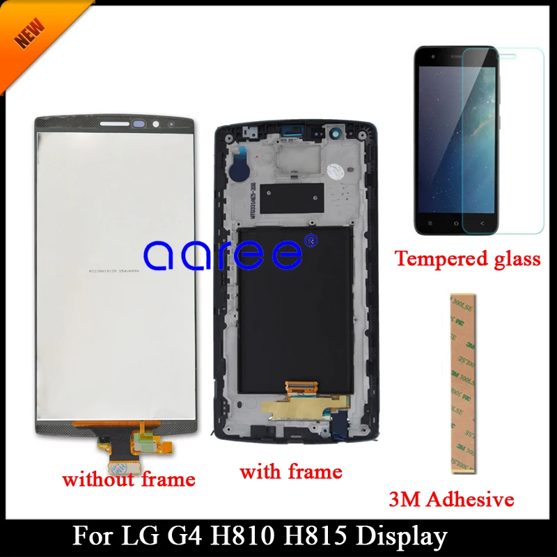 100% tested Grade AAA LCD Display For LG G4 LCD For LG G4 H815 Display LCD Screen Touch Digitizer Assembly with frame