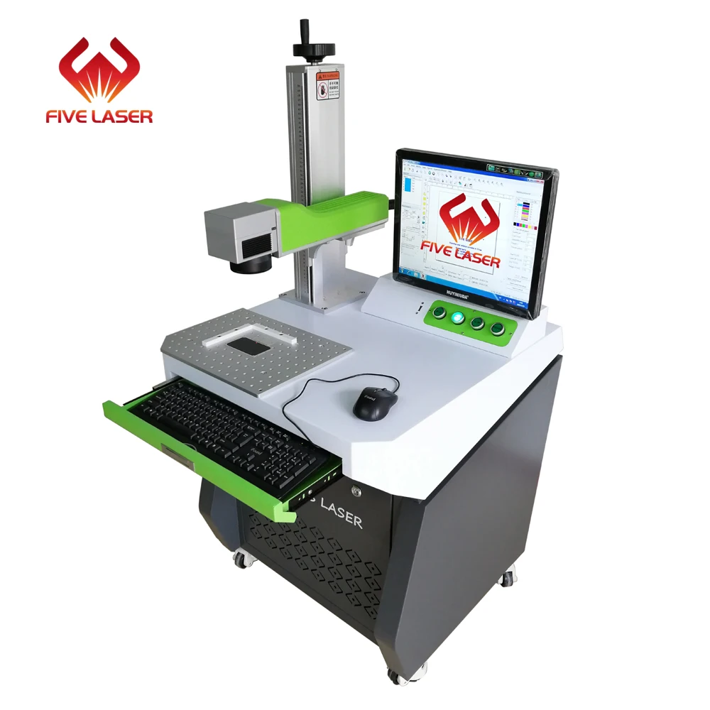 1064nm 20w fiber laser marking machine with Raycus fiber laser source 150*150mm working area for metal engraving logo making