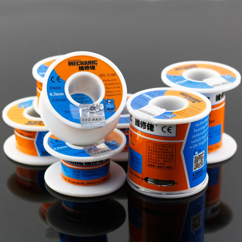 MECHANIC 55g HX-T100 sn 63% pb37% High purity Low fusion spot welding solder wire