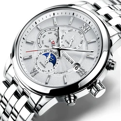 Switzerland Watch Men Nesun Luxury Brand Men Watches Automatic Mechanical Sapphire Moon Phase Watch 30M Waterproof N9027-6